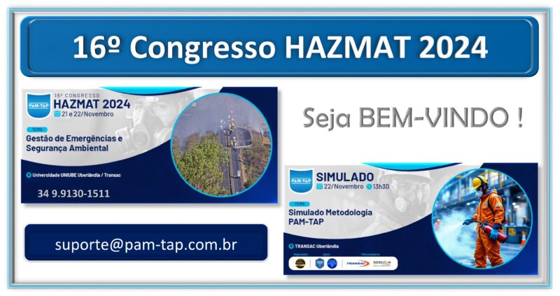 16º Congresso HAZMAT 2024 – Avaliação