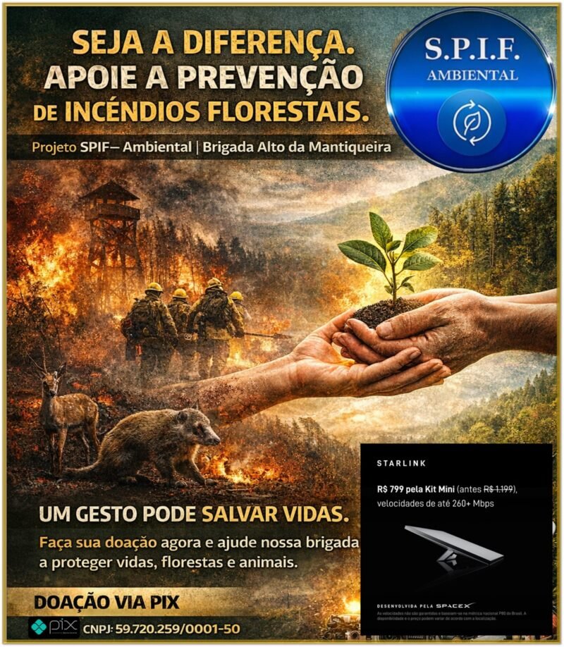 DOAÇÃO DE ANTENA STARLINK – CONECTANDO VIDAS E PROTEGENDO O MEIO AMBIENTE