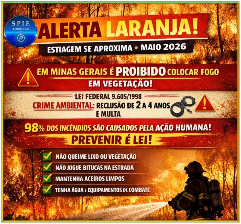 CAMPANHA DE PREVENÇÃO A INCÊNDIOS FLORESTAIS – ESTIAGEM 2026