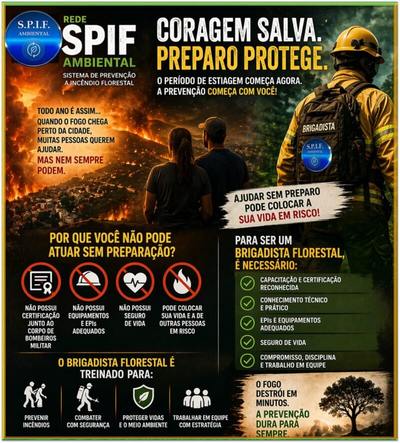 CAMPANHA REDE SPIF – PREVENÇÃO E PROATIVIDADE DO BRIGADISTA FLORESTAL