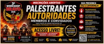 INSCRIÇÃO PARA O 3º WORKSHOP BRAVO 2026 PALESTRANTE – AUTORIDADE – MEMBRO