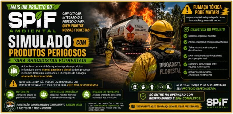  SIMULADO COM PRODUTOS PERIGOSOS PARA BRIGADISTAS FLORESTAIS