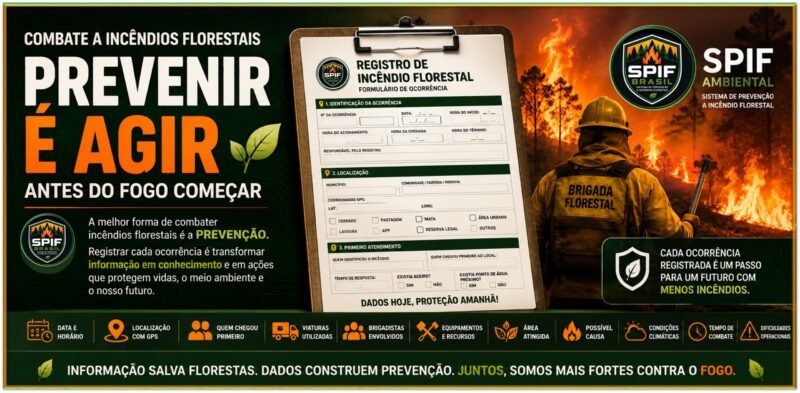 REGISTRO DE DADOS AO COMBATE DE INCÊNDIOS FLORESTAIS (CIF)