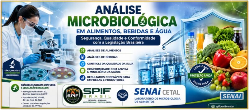 Análise Microbiológica de Alimentos, Água e Bebidas em Uberlândia MG