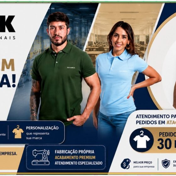 Uniforme Camiseta Polo e Camiseta – TOP LOOK – Uberlândia MG