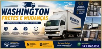 Washington Fretes e Mudanças – Confiança que Transporta Histórias